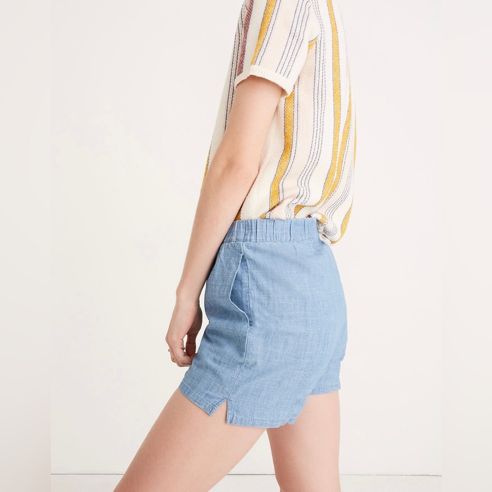 Madewell Chambray Pull-On Shorts